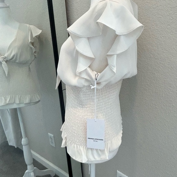 New Amanda Uprichard smocked ember top - Picture 4 of 8